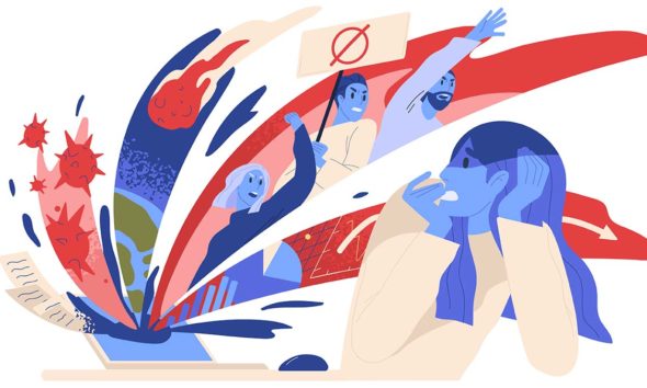 Online news content and mental health