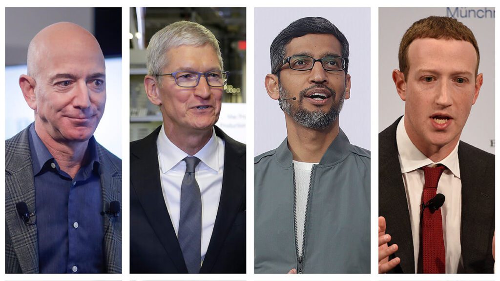 4 Big Tech CEOs getting heat from Congress on competition
