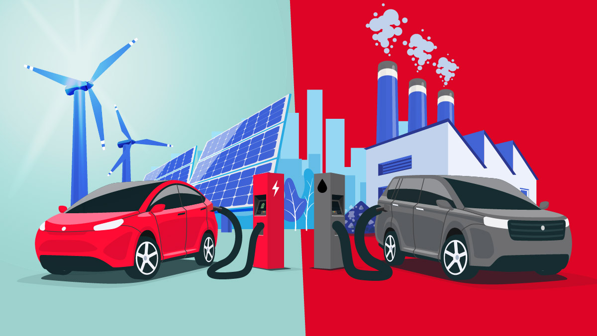 Electric Vechicles Vrs Gass Vehicles Total Energy Consumption