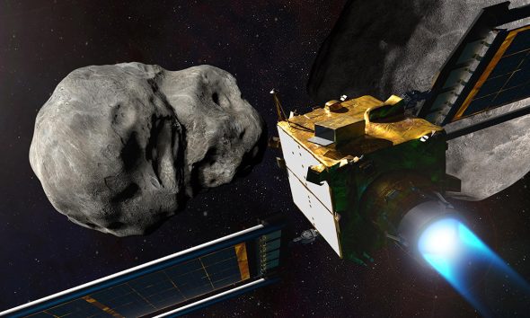 NASA's DART Spacecraft Hits Target Asteroid