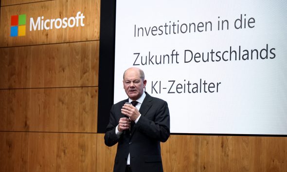 Microsoft will invest 3.2 billion euros ($3.44 billion) in Germany in the next two years with a focus on AI push.