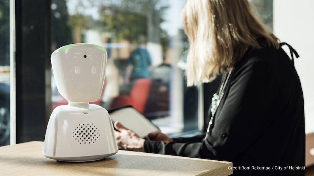 Norwegian Company No Isolation has created the AV1 robot, designed to help chronically ill children attend their classes remotely.