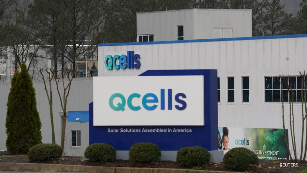 Hanwha Corp's Qcells said it had made a breakthrough in an emerging solar technology to reduce the amount of space required by panels 