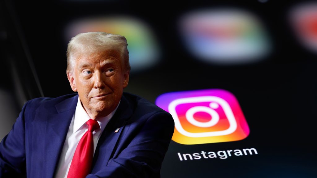 Instagram auto follow wave after realizing they are following President Trump's account without users’ consent.