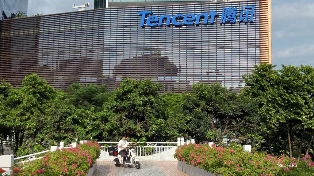 Shares of Tencent (0700.HK), opens new tab were set to open up 6.6% on Monday after the company said its Weixin messaging app.