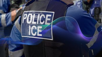 Group of activists, led by Dominick Skinner using facial recognition AI surveillance software to identify masked ICE officers.