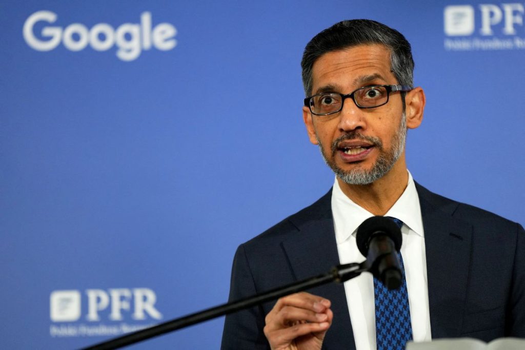 LONDON -Alphabet Chief Executive Sundar Pichai said no company would be unscathed if the artificial intelligence boom collapses.
