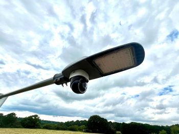 solar-powered streetlight, iLamp, made by British greentech firm, provides a unique solution to a growing global AI power consumption crisis