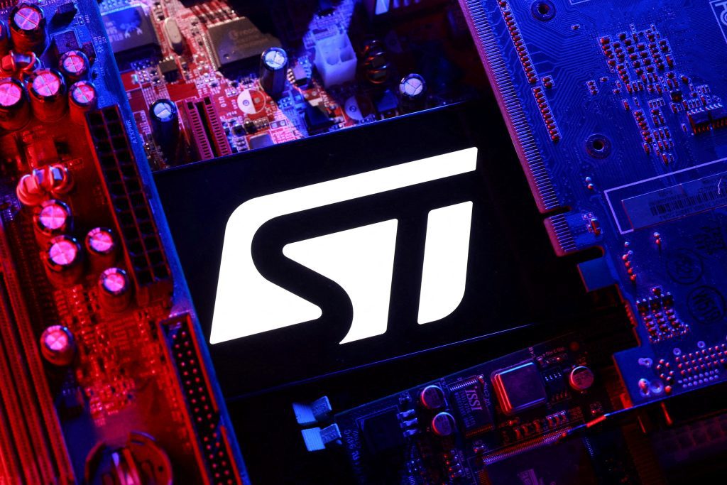 March 23 (Reuters) - STMicroelectronics has started delivering its STM32 wafers to customers in China in collaboration with domestic producer Huahong.