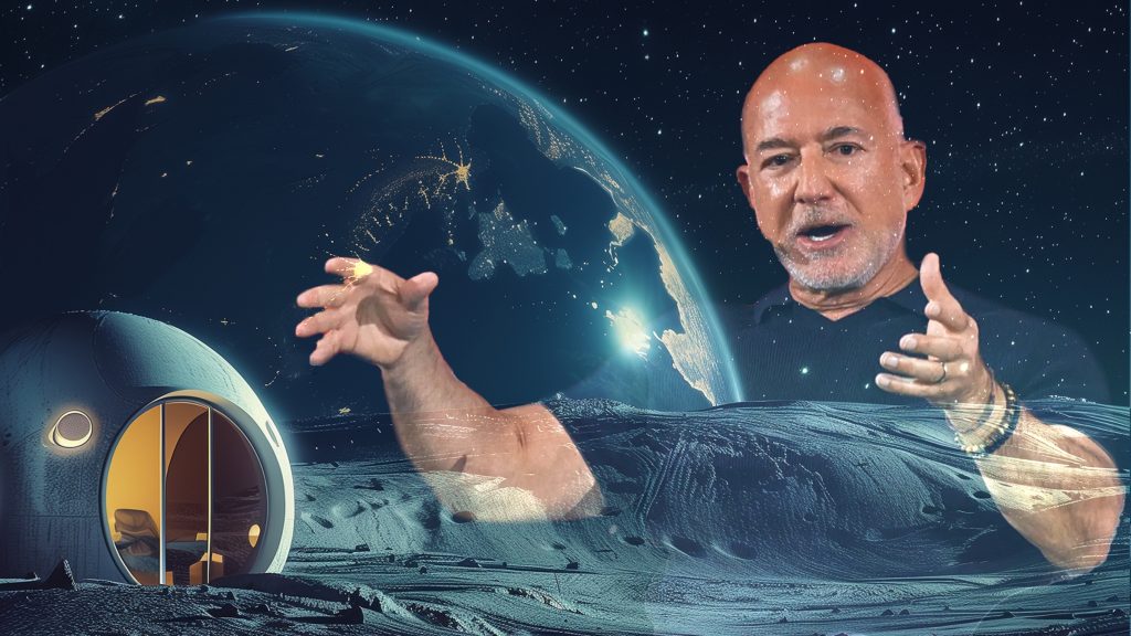 Founder Jeff Bezos outlined his vision during the VivaTech conference in Paris for the colonization of the moon using Blue Origin rockets.
