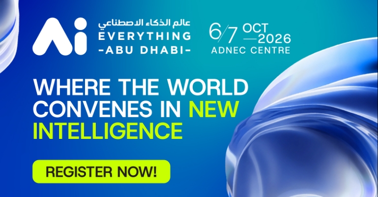 AI Everything Abu Dhabi 2026 event banner at ADNEC Centre in Abu Dhabi