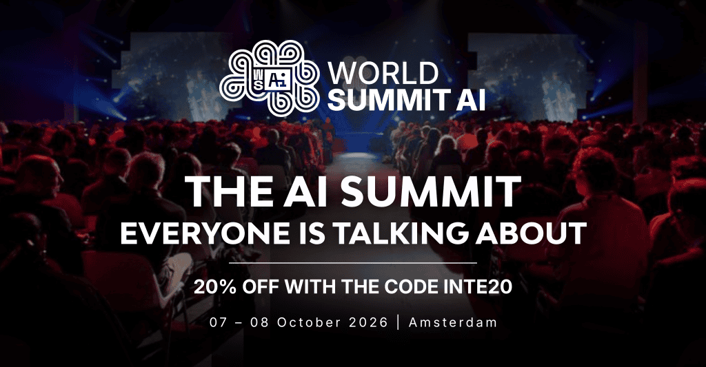 World Summit AI 2026 in Amsterdam. Join the world's leading AI summit with 20% off using code INTE20.