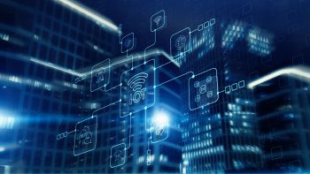 Digital IoT connectivity network linking smart devices across an enterprise environment