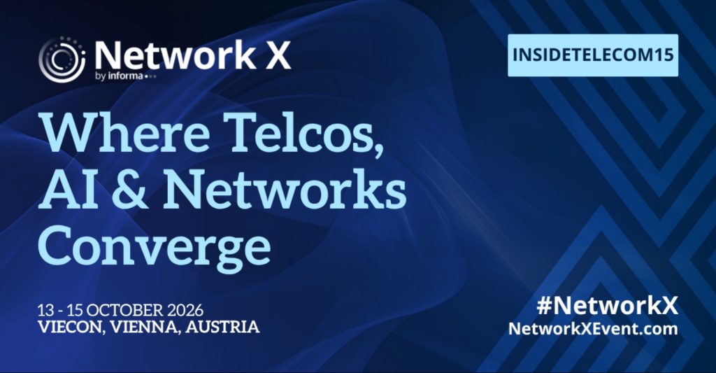 Network X 2026 event banner for 13–15 October at VIECON Vienna, where telcos, AI, and networks converge.