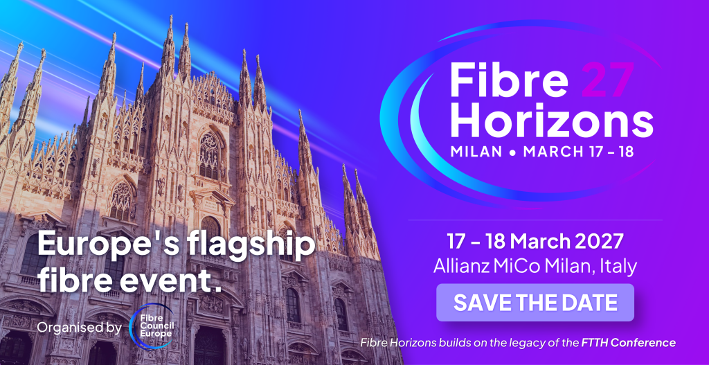 Fibre Horizons 2027 event in Milan on 17–18 March 2027 at Allianz MiCo